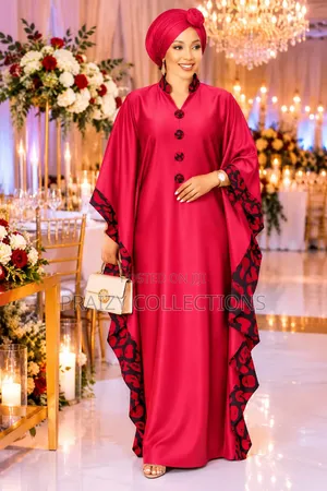 Good Quality Kaftan Free Size Dresses With Button and Printed Sides