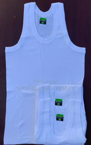 Vests 3PC High Quality Cotton. Sizes Medium - 3XL. White, Grey Black