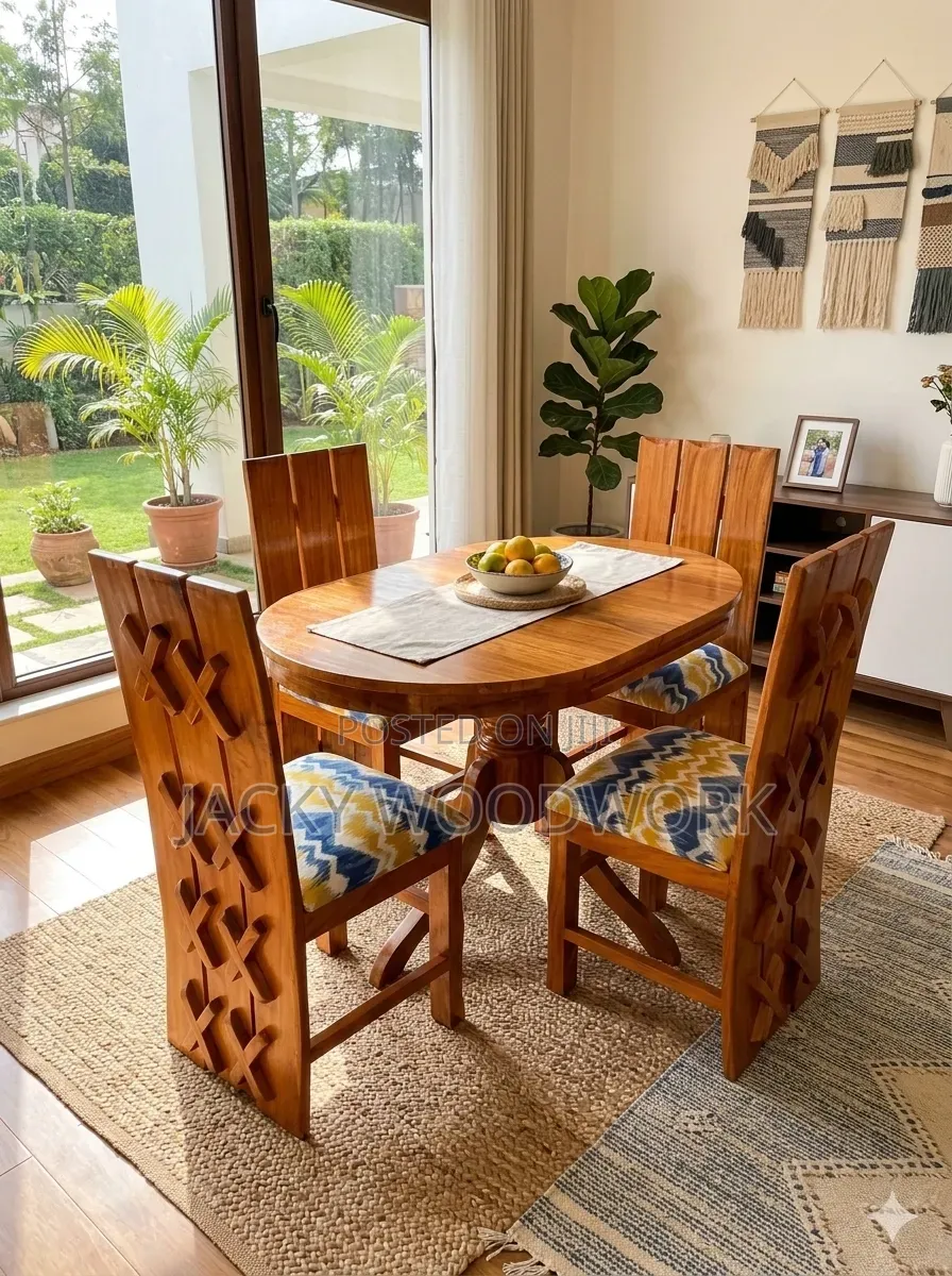 The Classic Hardwood Cross-Back Dining Masterpiece