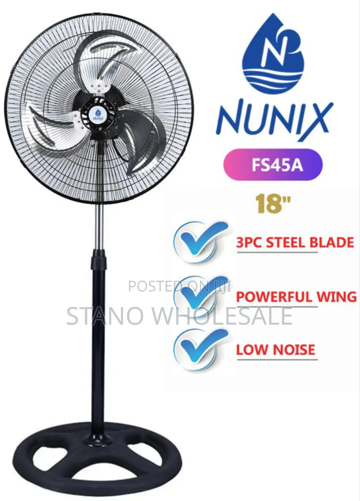Nunix 18inch Standing Fan