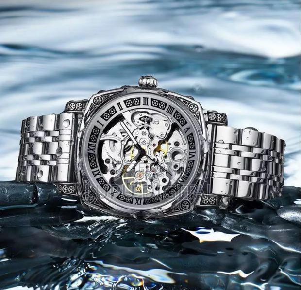Tevise Automatic Skeleton Design Gents Watch - thumbnail 4