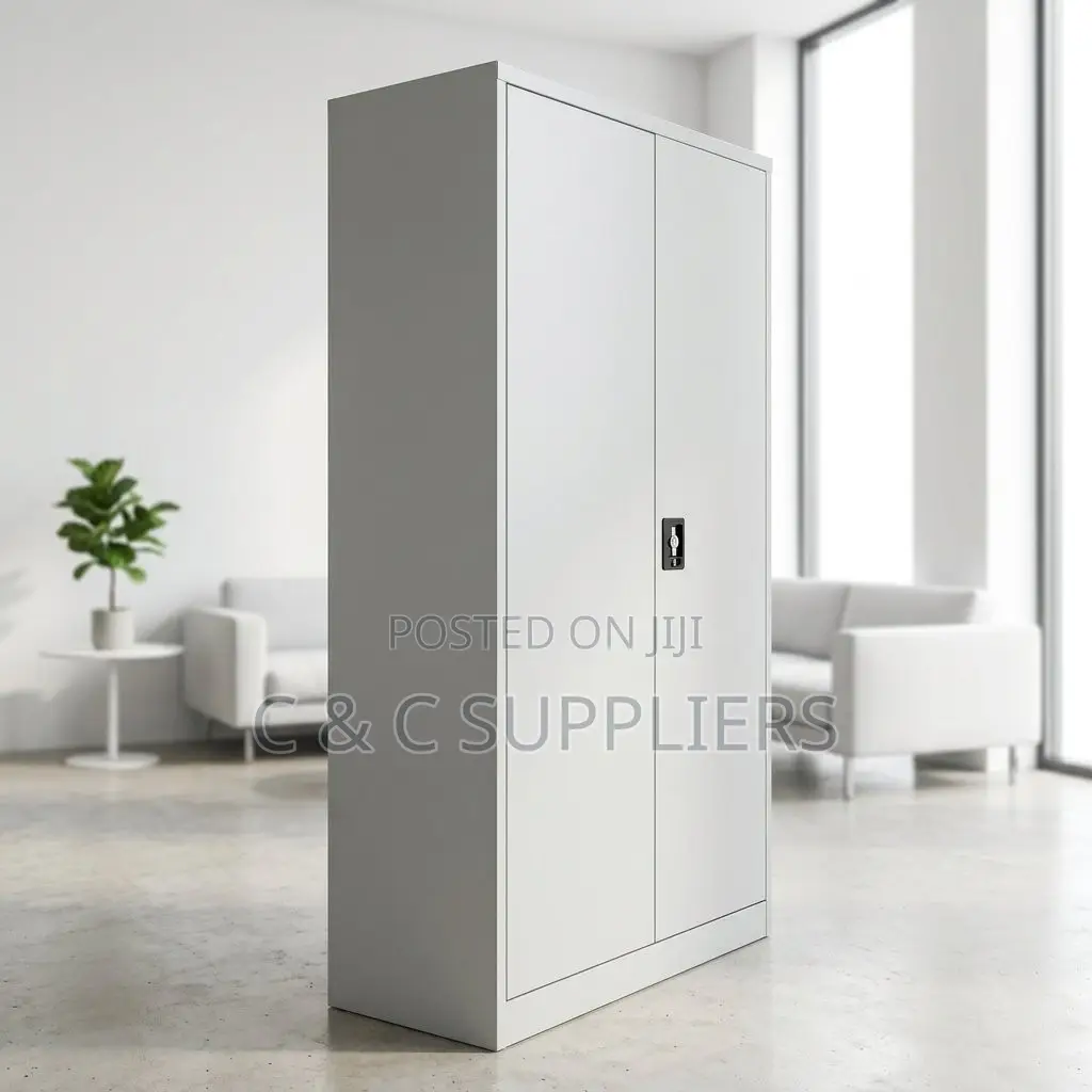 2-Swing Door Metallic Display Cabinet