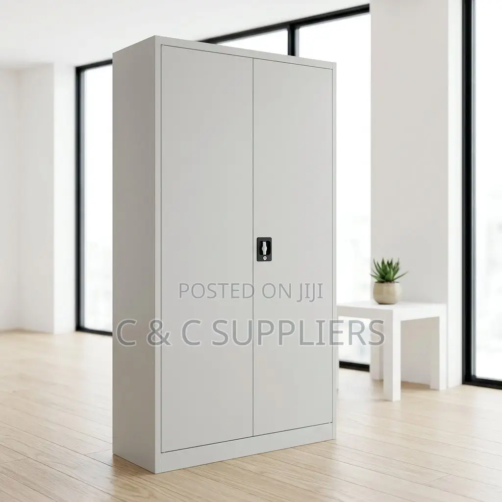 2-Swing Door Metallic Display Cabinet