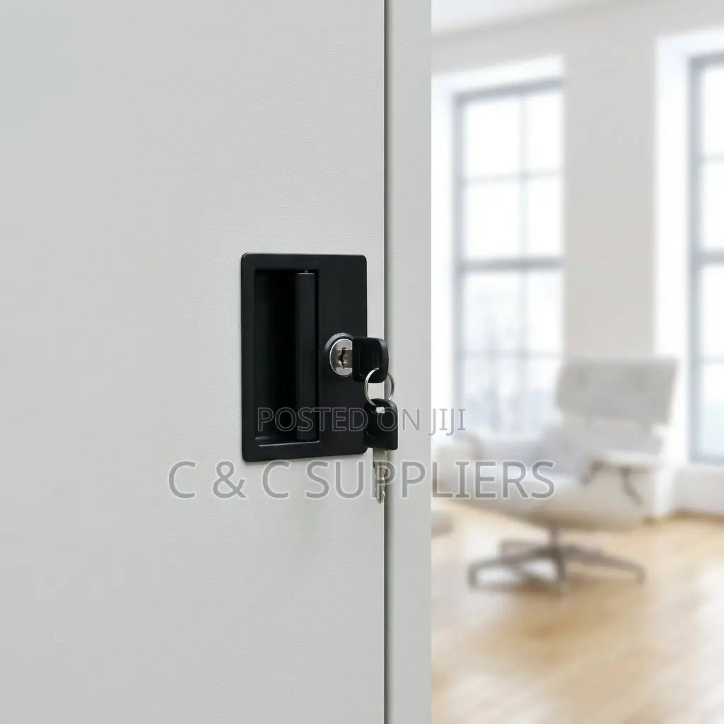 2-Swing Door Metallic Display Cabinet