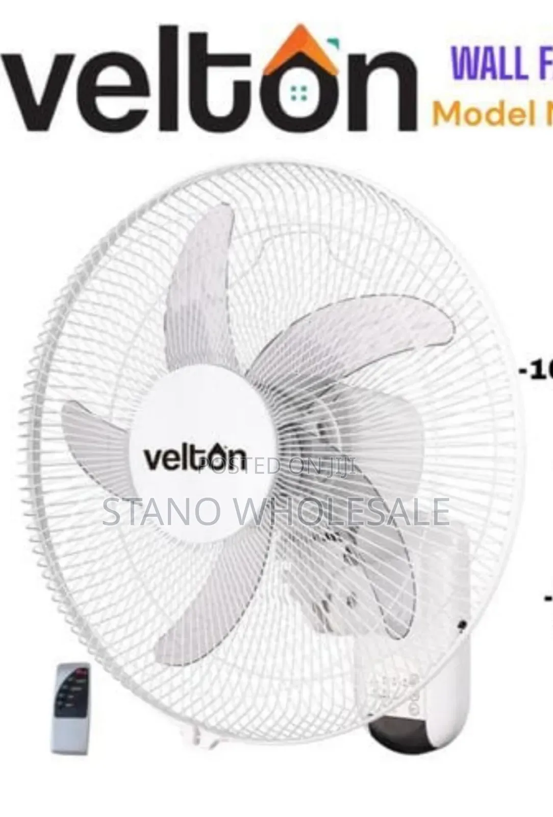 Velton Wall Fan With Remote
