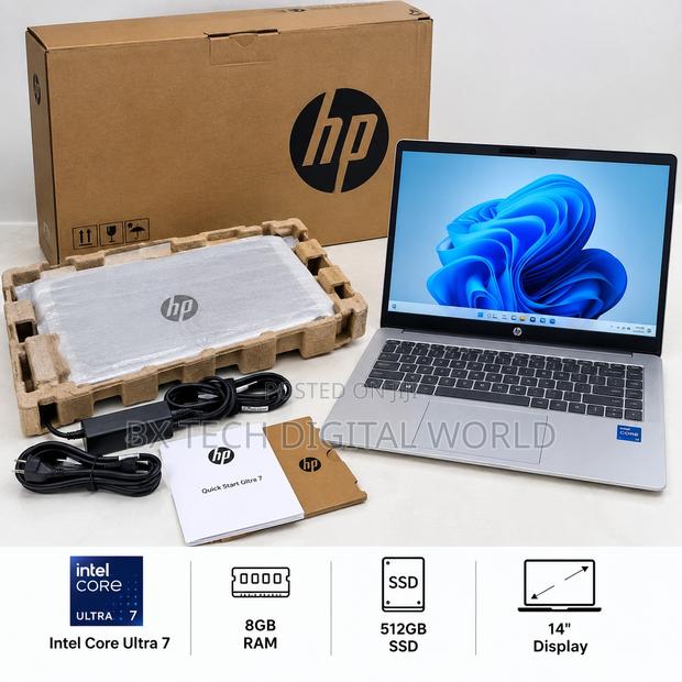 New Laptop HP 8GB Intel Core Ultra 7 SSD 512GB