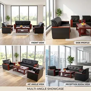 5-Seater Corporate Leather Sofa.