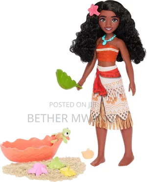Disney Princess Ocean Friends Princess Moana Doll With Moldable Sand