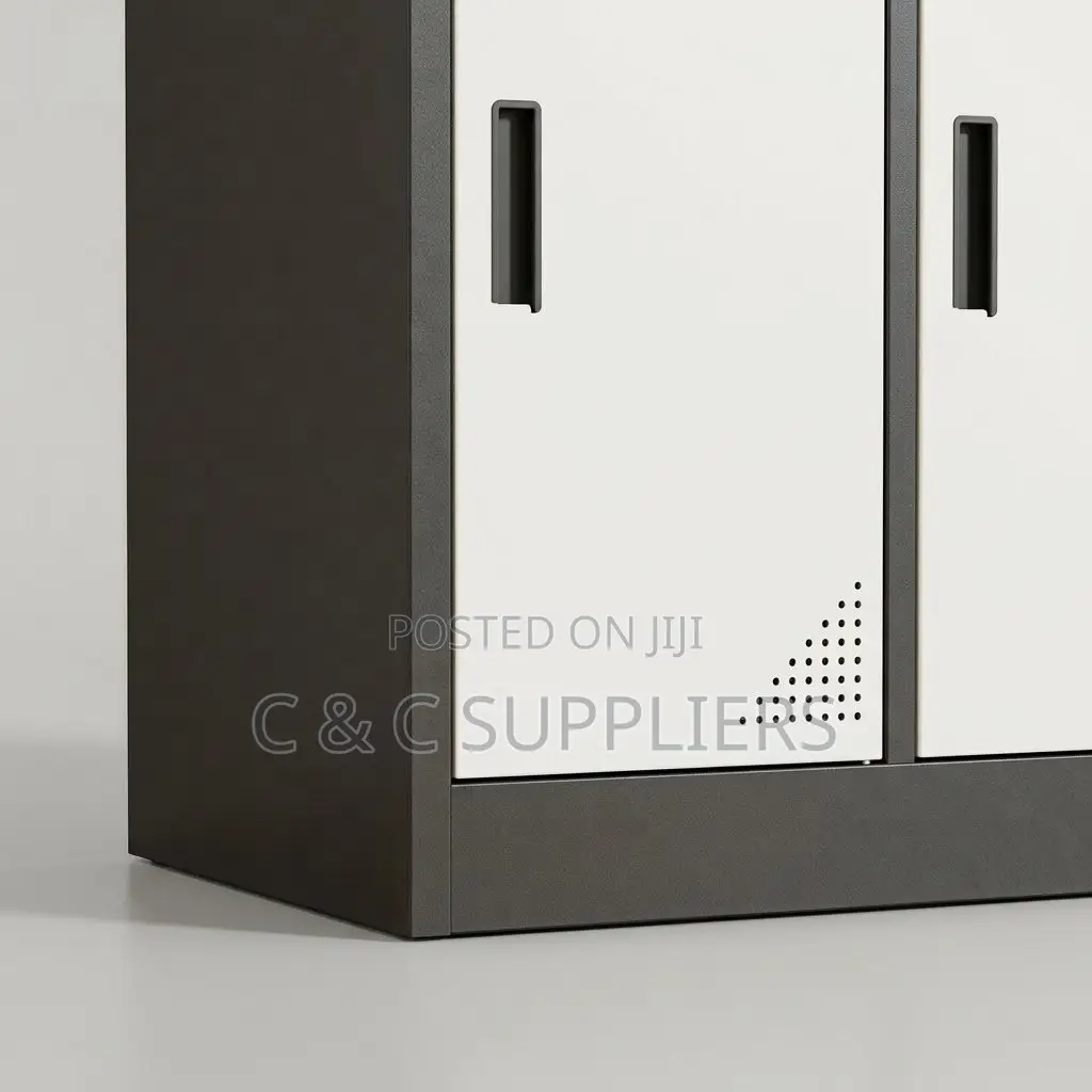 9-Door Gray Metallic File Locker