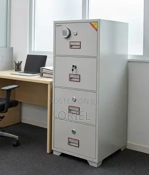 Office Cabinet : 4-Drawer Fireproof File Diplomat Cabinet