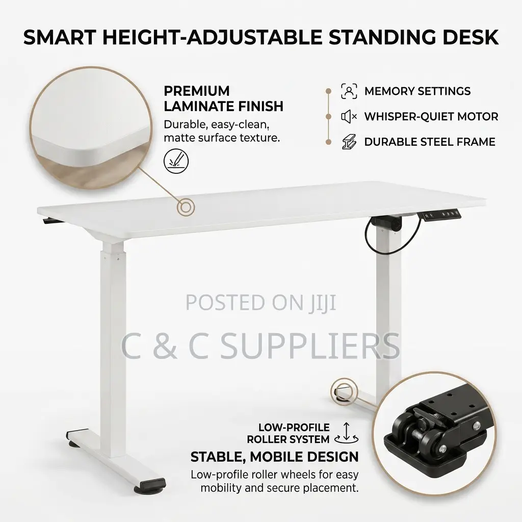 Electric Controlled Sit Stand Table-140cm