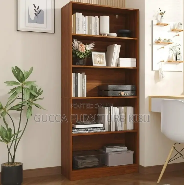 5-Tier Wooden Bookshelf