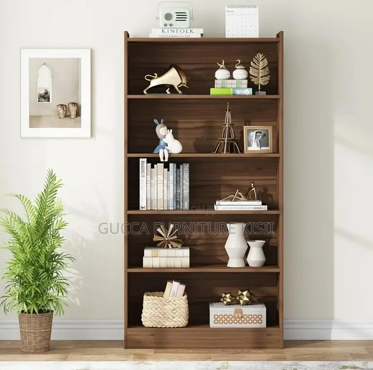 5-Tier Wooden Bookshelf