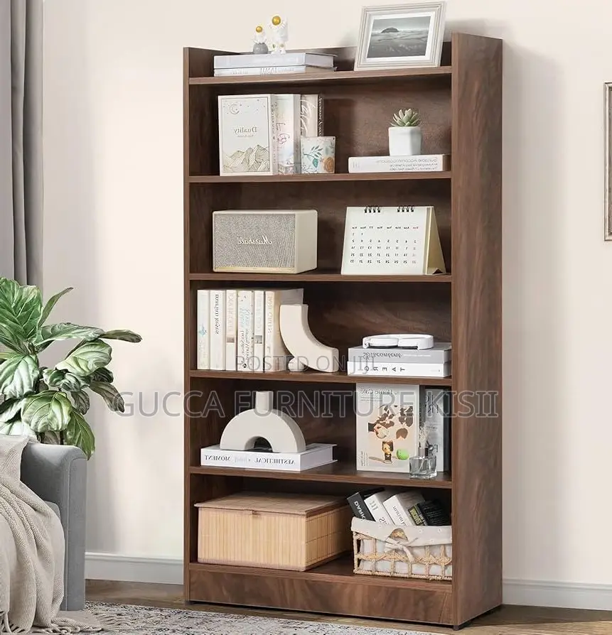 5-Tier Wooden Bookshelf