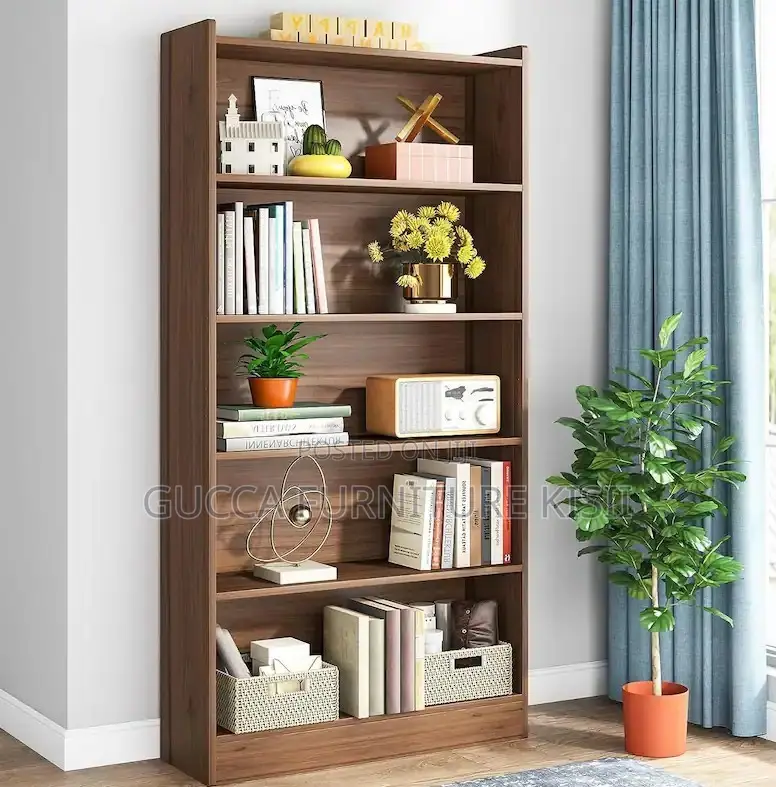 5-Tier Wooden Bookshelf
