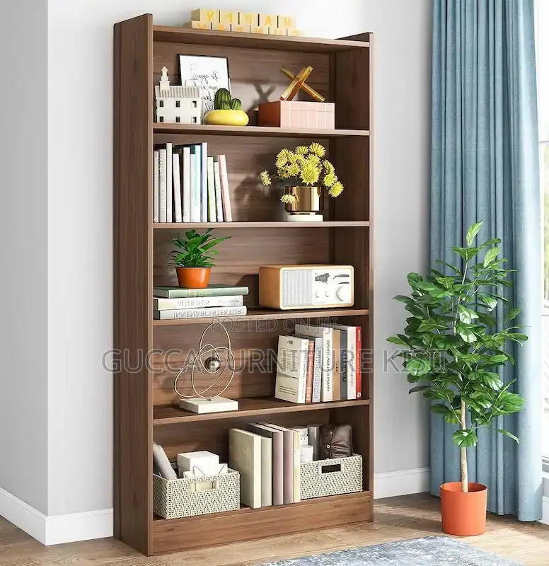 5-Tier Wooden Bookshelf