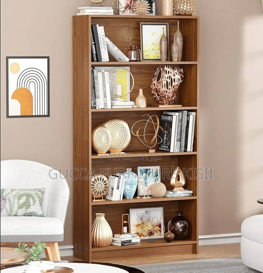 5-Tier Wooden Bookshelf