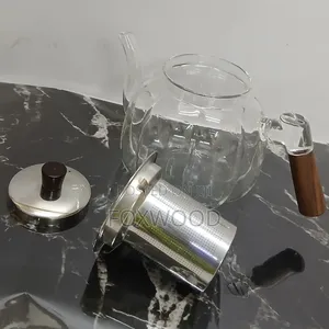 Heat Resistant Glass Tea Decanter With Strainer Infuser