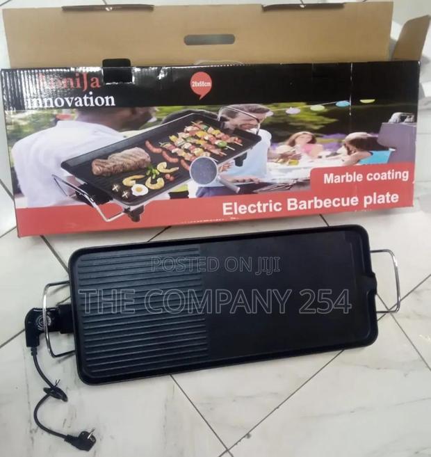 Electric Non-Stick Rectangular Hot Plate Machine Smokeless - main view