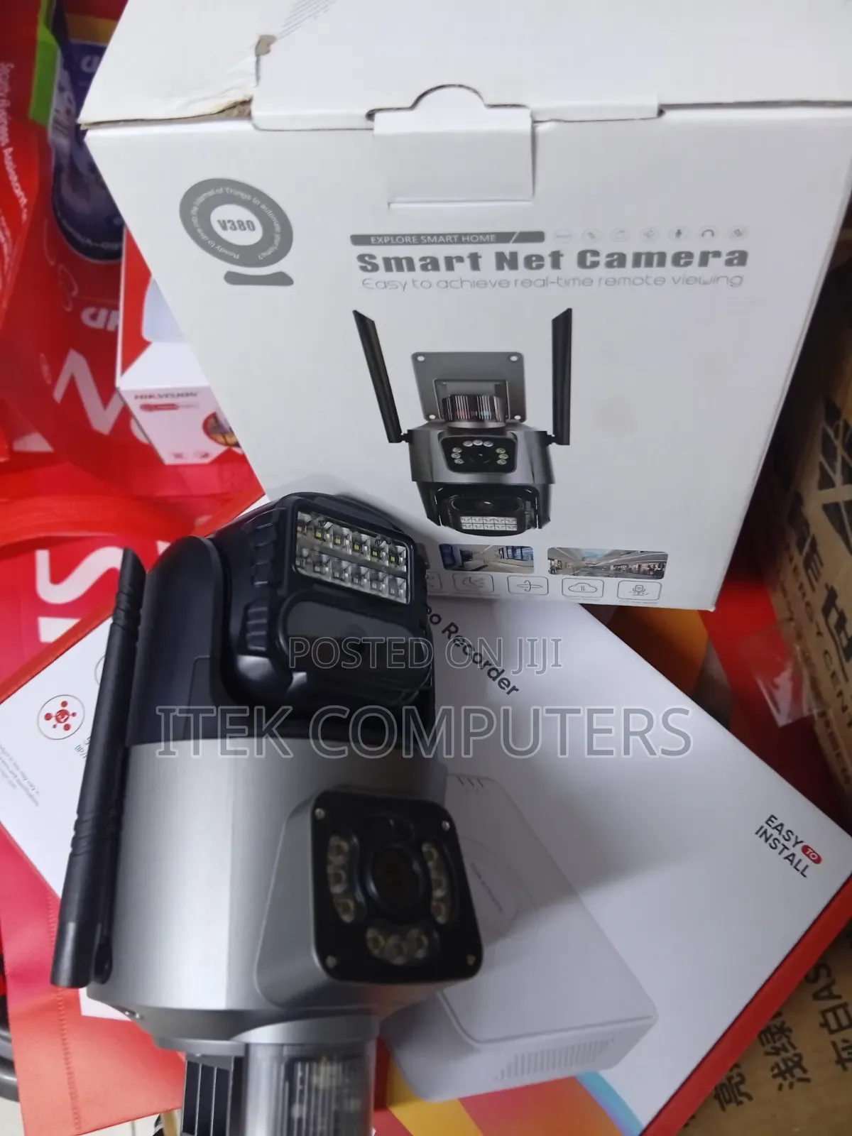 360° V380 Dual Lens Bulb Camera With Remote PTZ Control