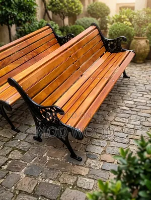 Premium Heritage Cast Iron and Solid Wood Outdoor Bench