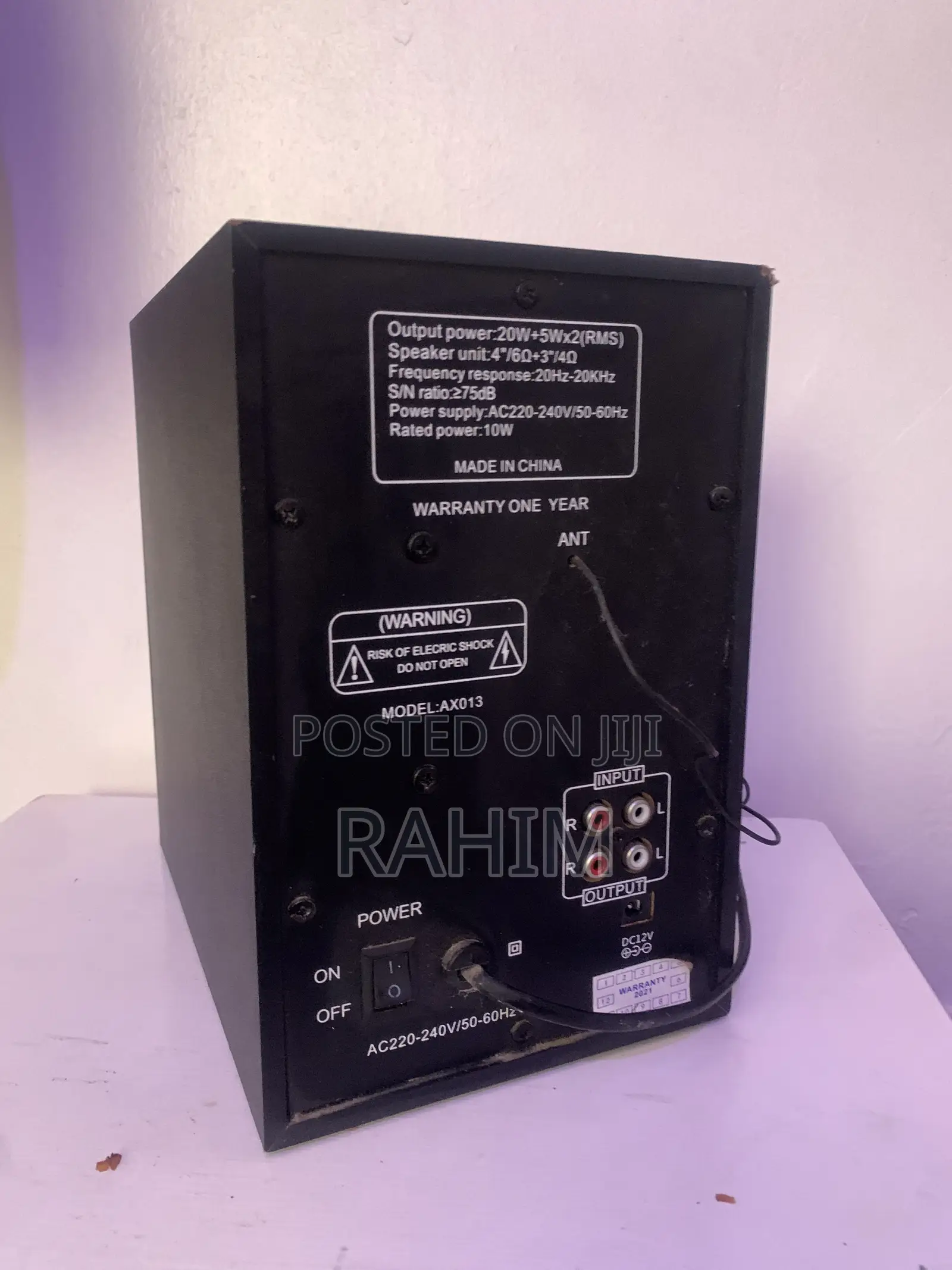 AMPEX AX013 2.1Bluetooth HomeTheatre Main Unit – Speakers Not Included