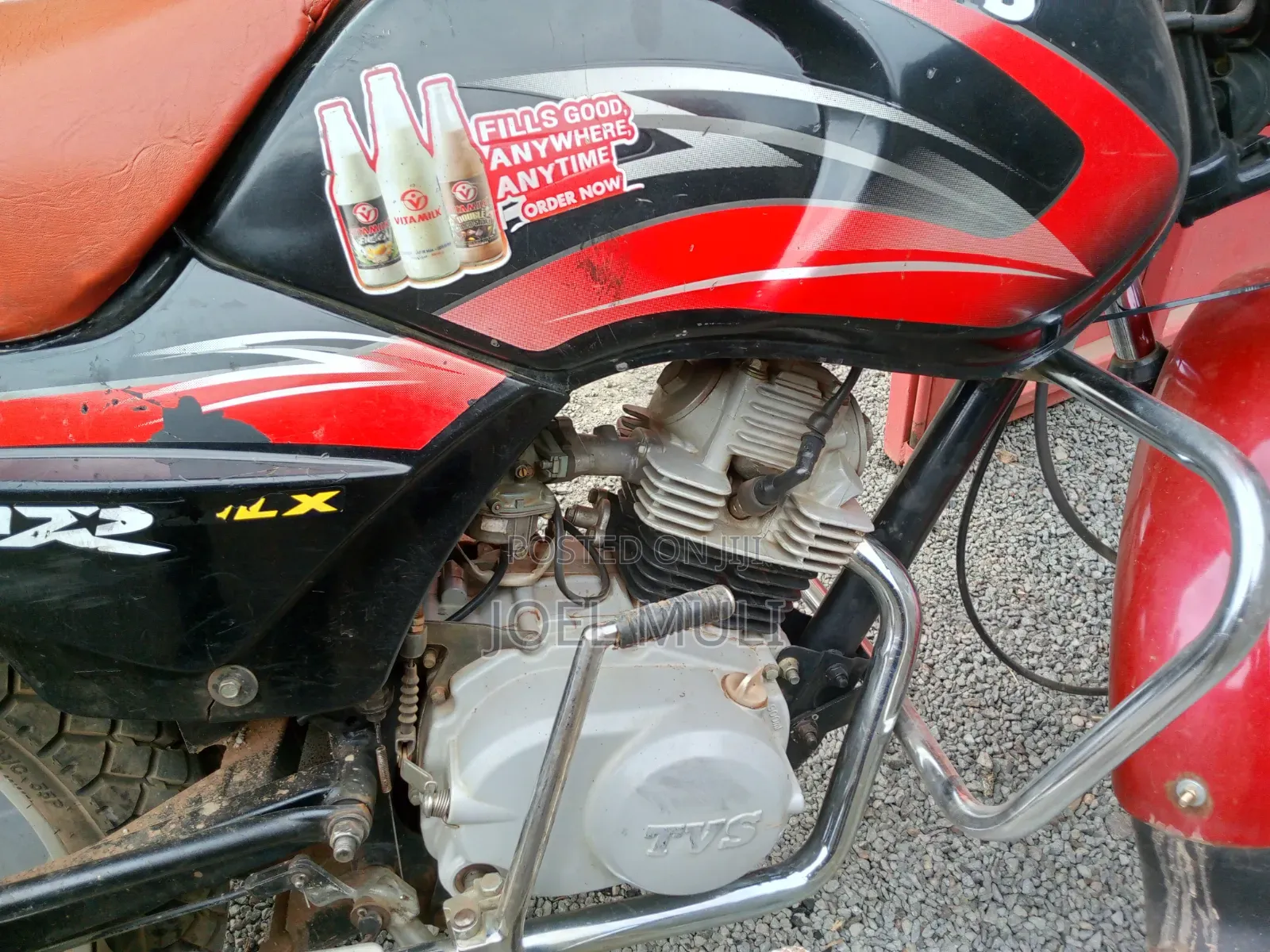 TVS XL 100 2021 Red