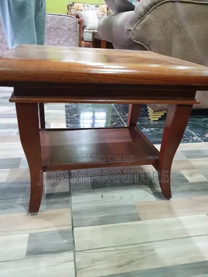 Mahogany Center Table / Side Table — With Storage