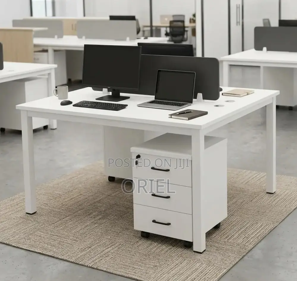 Office Workstation : Modular Workstation 2-Seater Bench