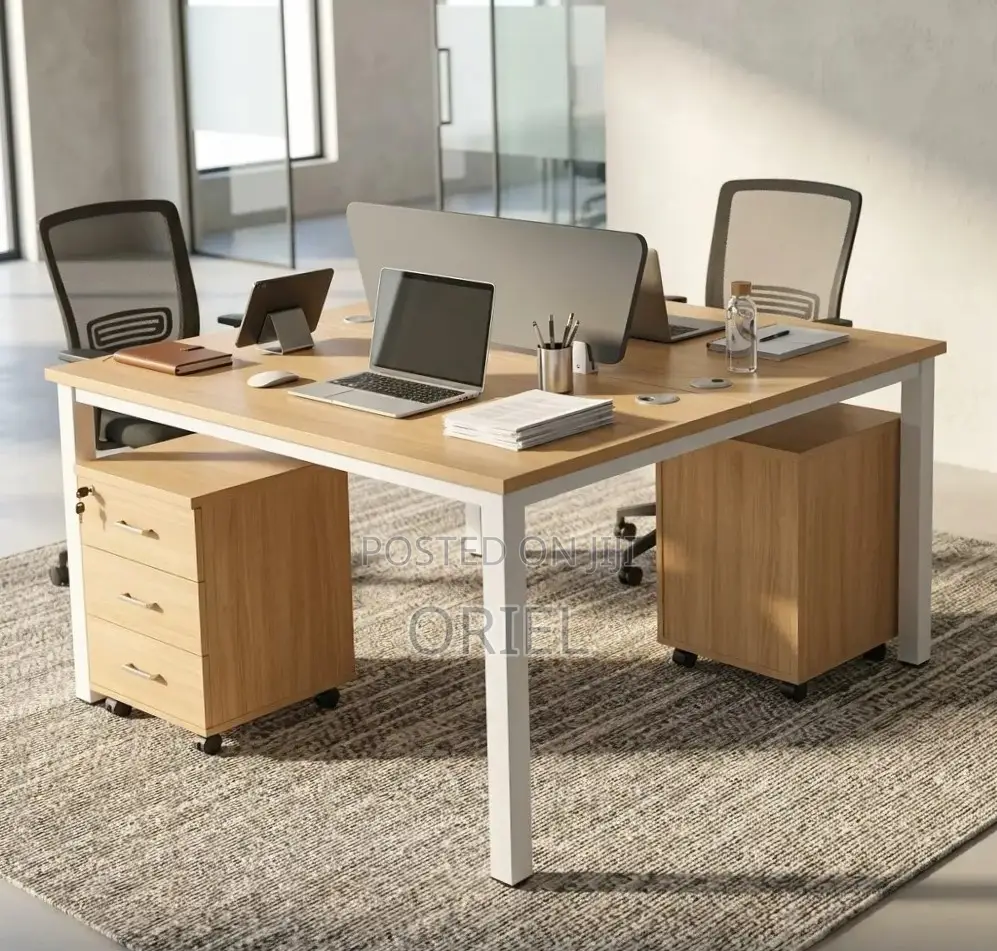 Office Workstation : Modular Workstation 2-Seater Bench