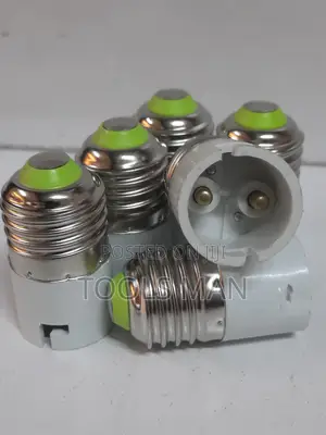 Screw-to-Pin E27 to GU10 Bulb Holder Adapter Socket Converter.