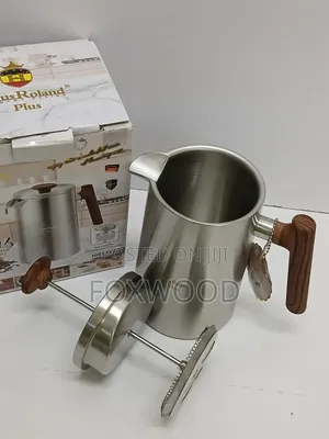 French Press Coffee Maker With Bamboo Handle