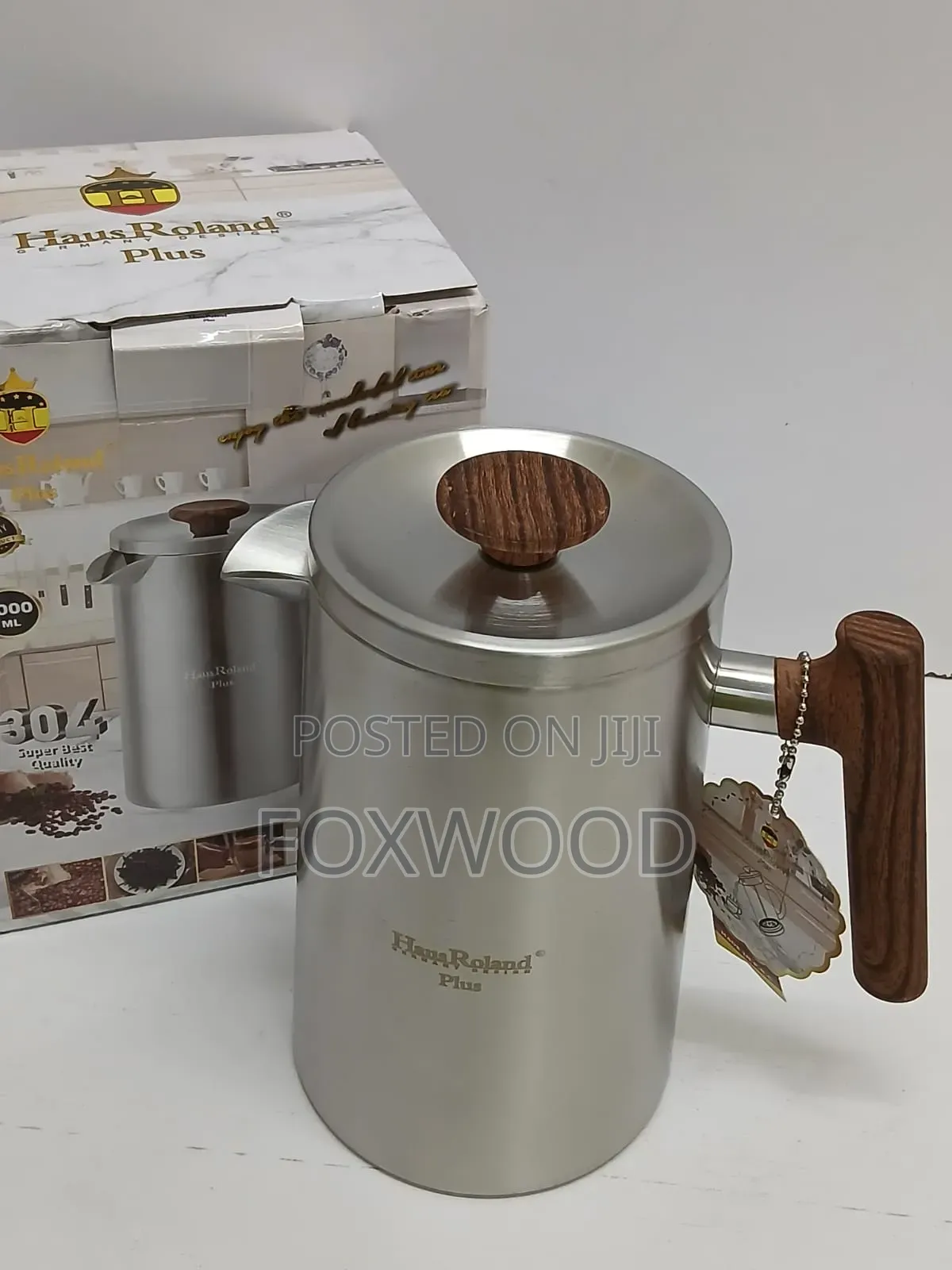 French Press Coffee Maker With Bamboo Handle