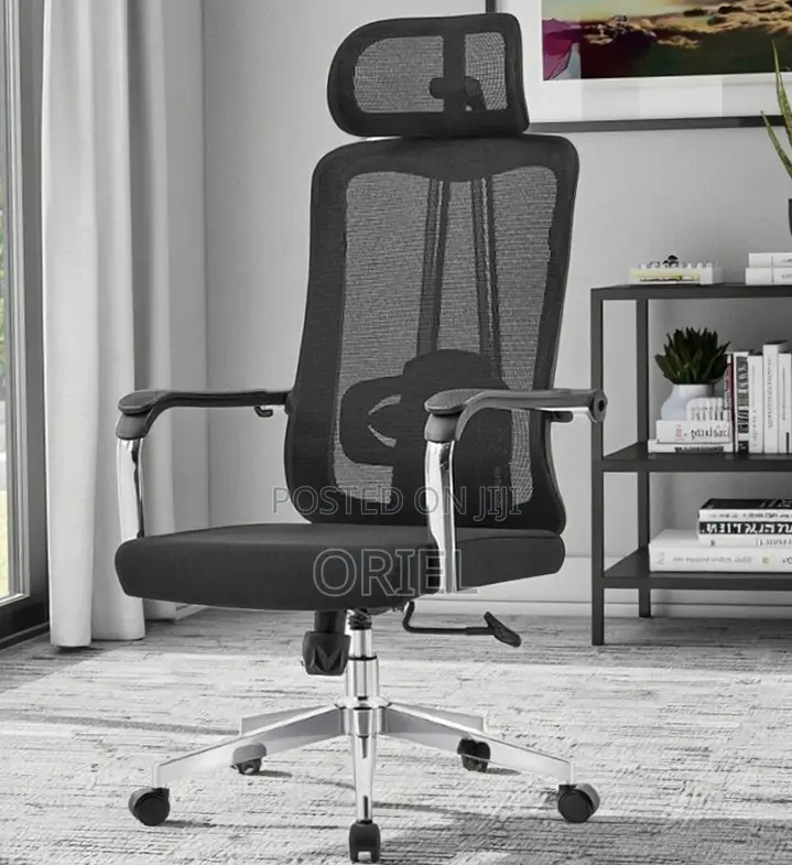 Office Chair : Padded Mesh High Back Chair