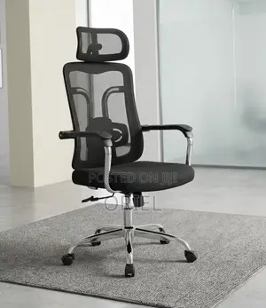 Office Chair : Padded Mesh High Back Chair
