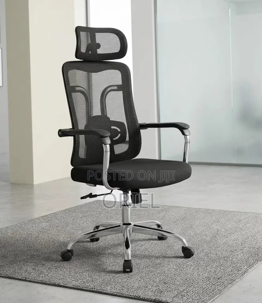 Office Chair : Padded Mesh High Back Chair