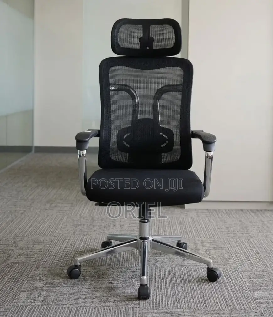 Office Chair : Padded Mesh High Back Chair