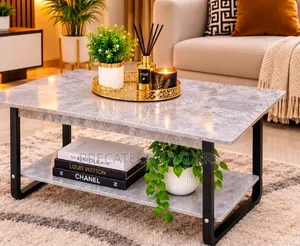 Imported Executive Marble Top Coffee Table