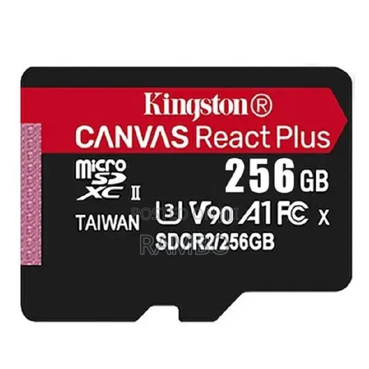 Kingston Canvas React Plus 256GB microSD Card – High-Speed UHS-II V90