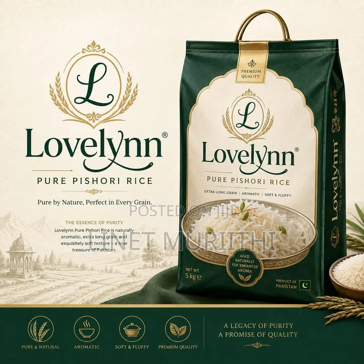 Lovelynn Pure Pishori Rice - Quality Kenyan Rice for Sale.