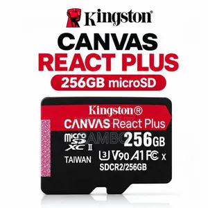 Kingston Canvas React Plus 256GB microSD Card – High-Speed UHS-II V90