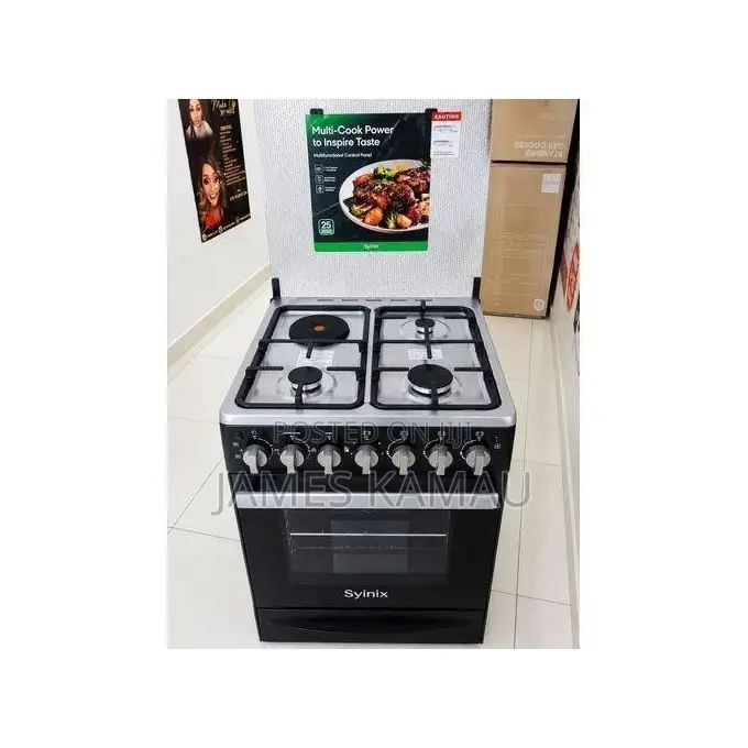 Syinix (Q60GC3)new Model 60by60 Standing Cooker 3+1