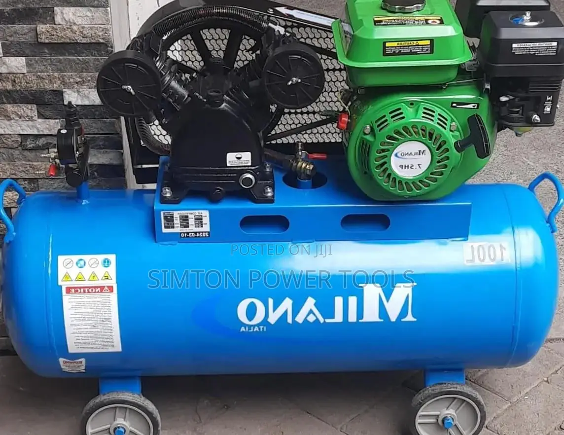 Milano Italia 100L Petrol-Driven Air Compressor