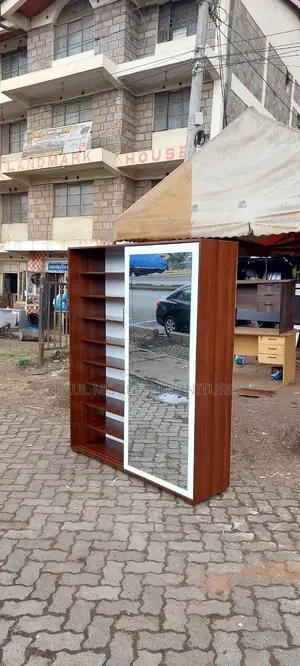 Sliding Mirror in Shoe Cabinet