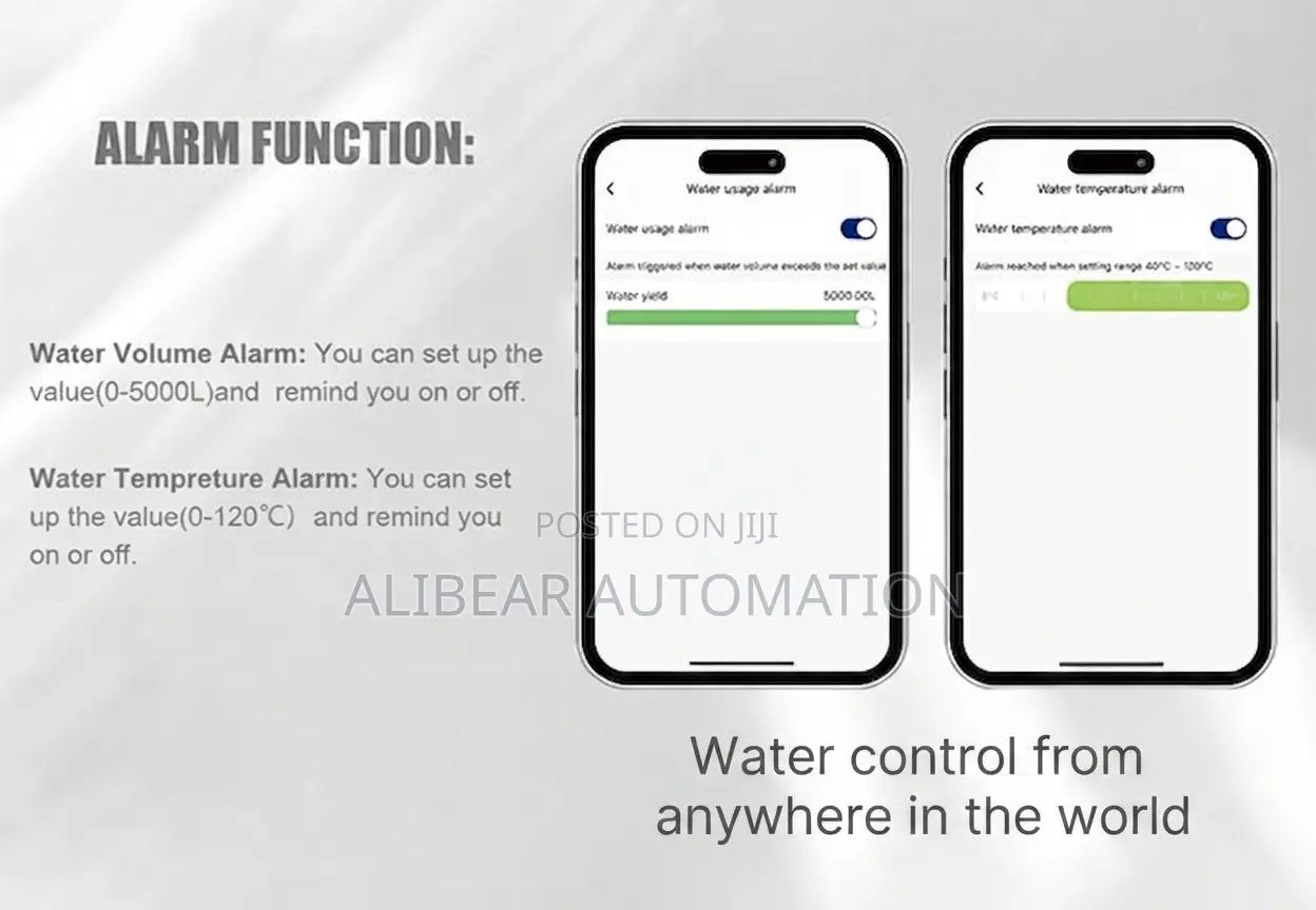 Smart Water Valve Meter Tuya App/Wifi/Bluetooth- Full Water Control