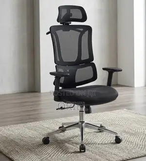 Office Chair : High Mesh Back Chair With Headrest
