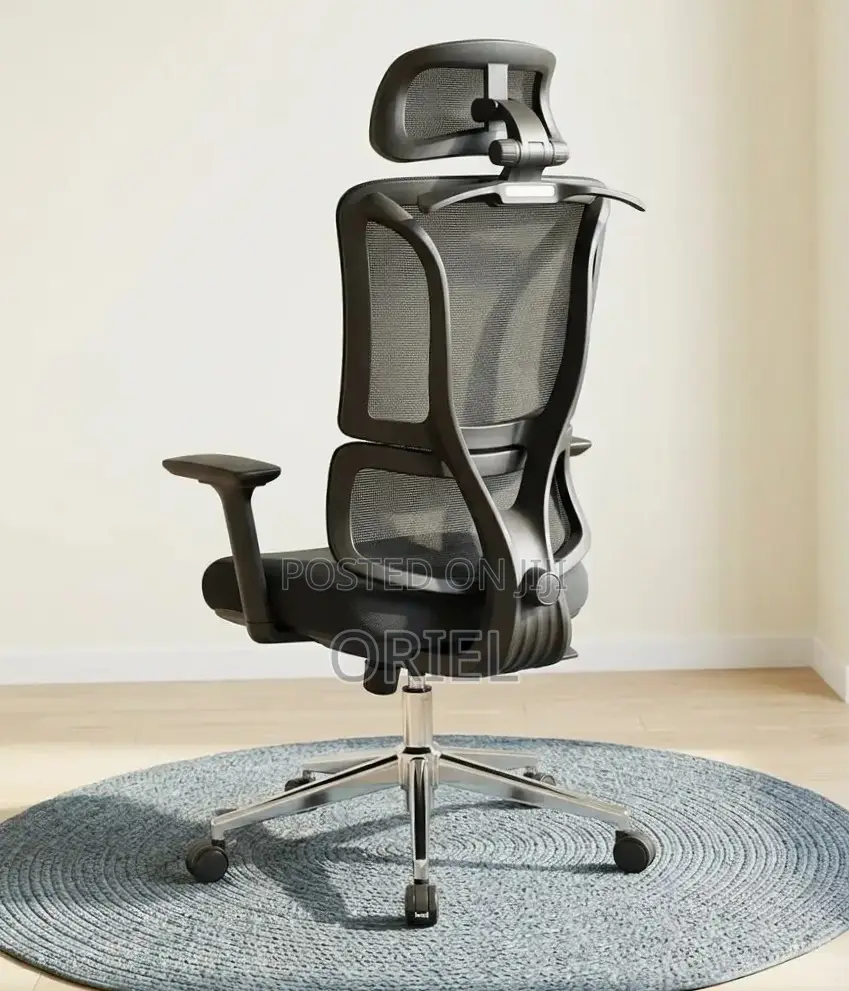 Office Chair : High Mesh Back Chair With Headrest