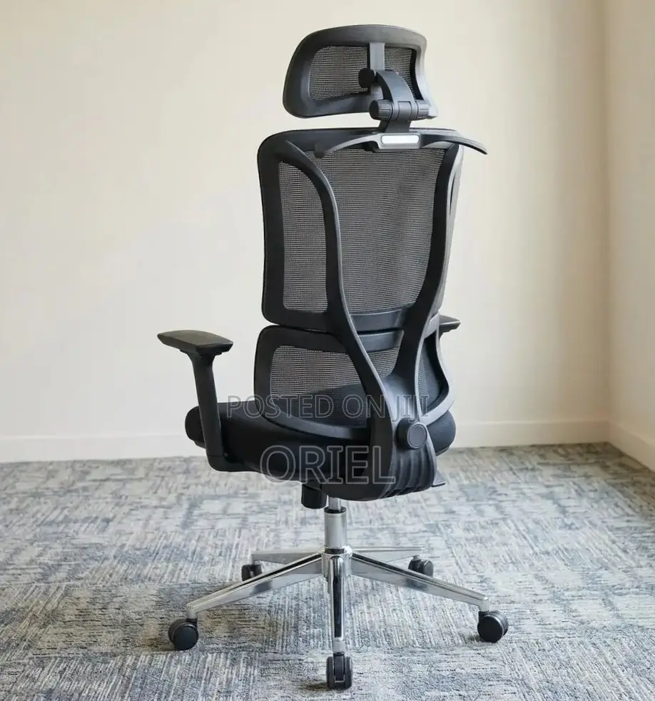 Office Chair : High Mesh Back Chair With Headrest