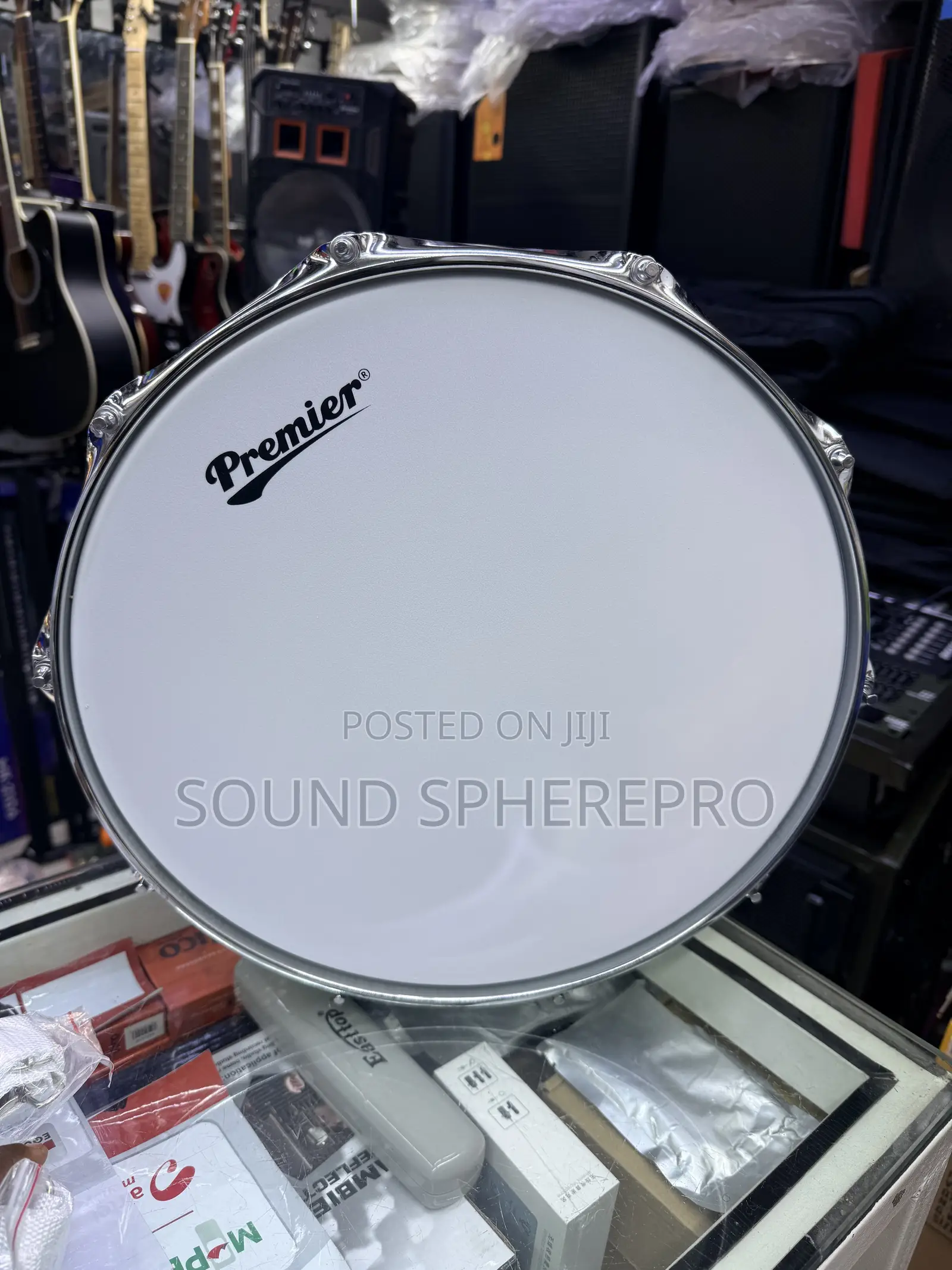 Premier 10 Lug Metallic Snare Drum