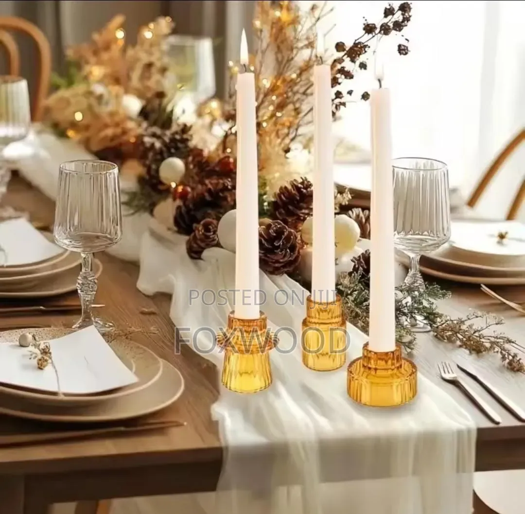 3 PCS Double Head Candle Holder.